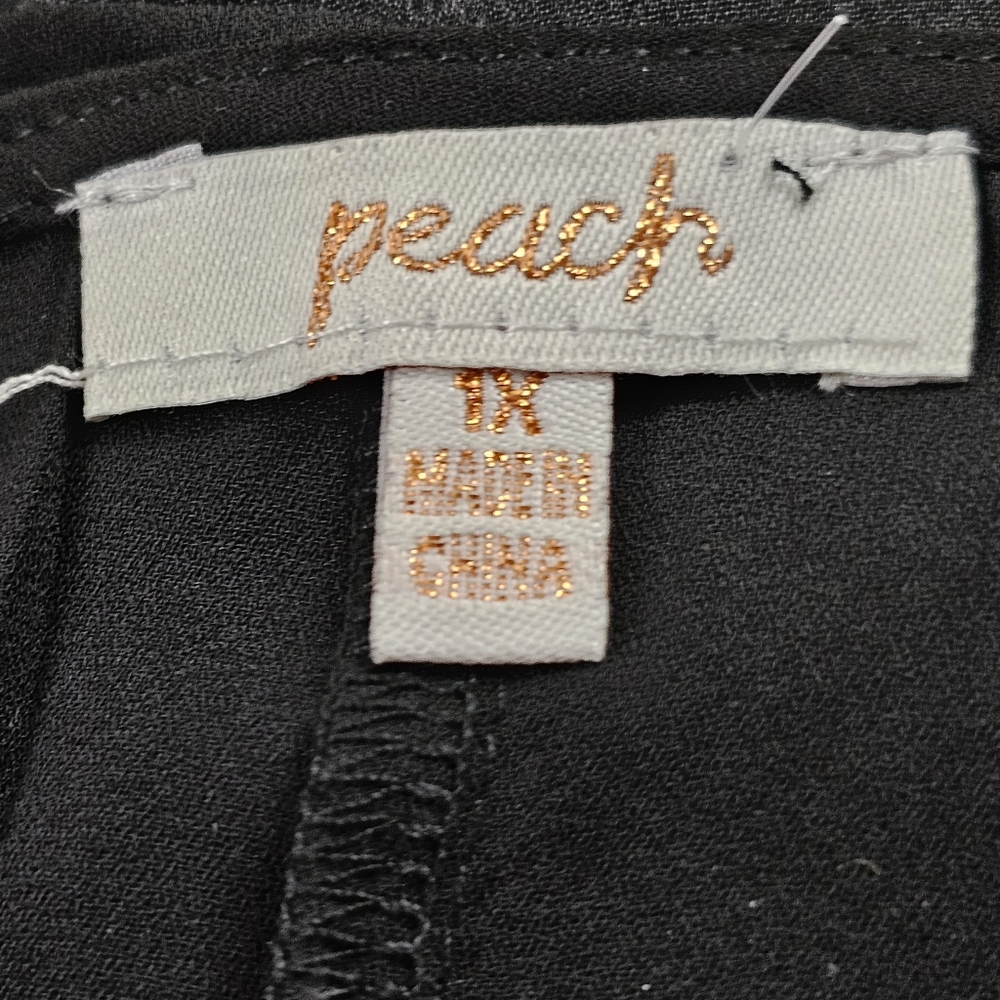 Peach 70s Disco Sequined Camisole Tank Top In 1X NWT - Picture 8 of 8